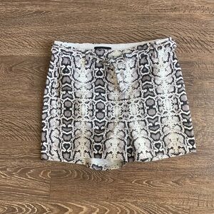 Snake skin shorts